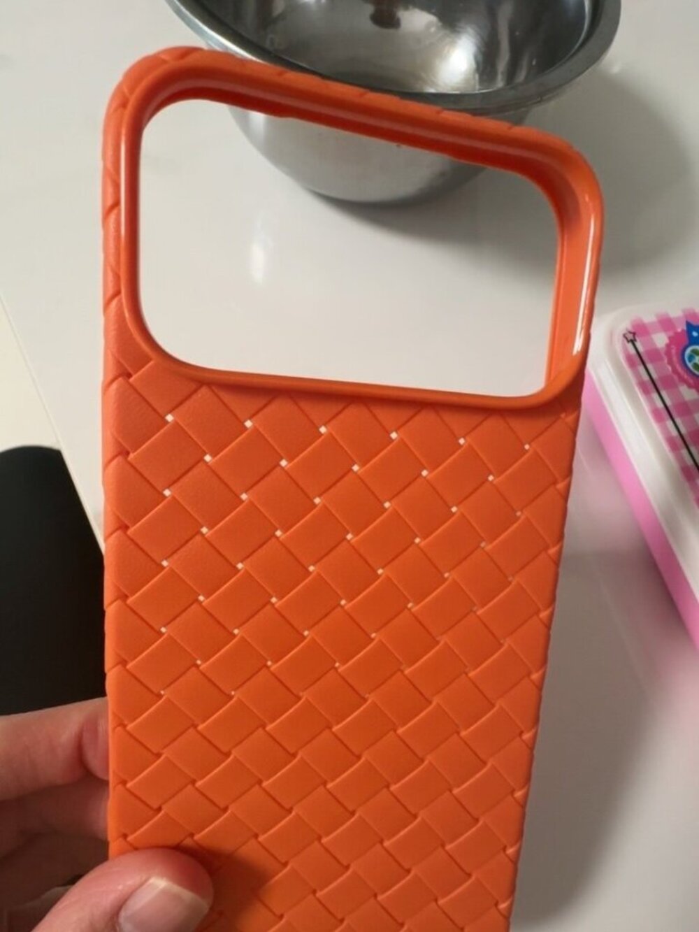 Orange Woven Phone Case